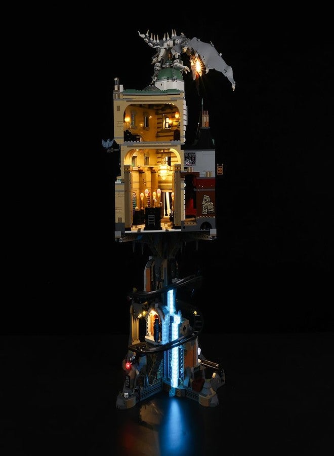 Kyglaring LED Light Kit Compatible with Lego 76417 Model Set, Lighting Accessories Compatible with Gringotts Wizard Bench, Lights Only (Model Not Included), Remote Sound Version - Image 5